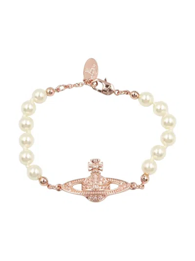 Pre-owned Vivienne Westwood 2020s Orb-detail Bracelet In Pink