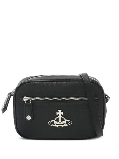 Pre-owned Vivienne Westwood 2020s Orb Shoulder Bag In Black
