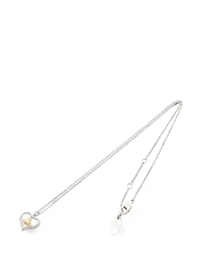 Pre-owned Vivienne Westwood 2020s Petra Heart Necklace In Silver