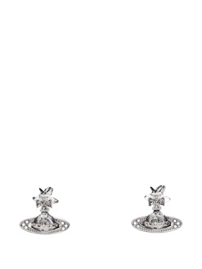 Pre-owned Vivienne Westwood 2020s Pina Bas Relief Earrings In Silver