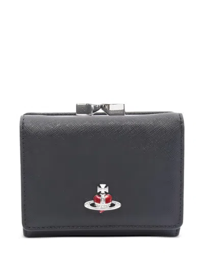 Pre-owned Vivienne Westwood 2020s Small Frame Wallet In Black