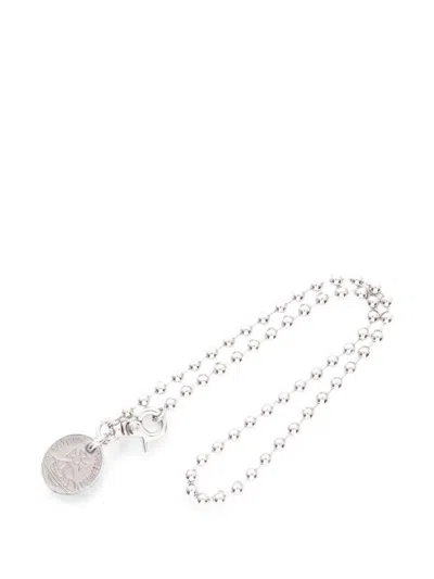 Pre-owned Vivienne Westwood 2020s Sofiane Orb Necklace In Silver