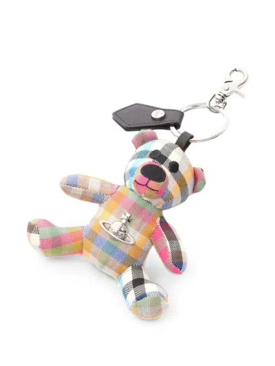 Pre-owned Vivienne Westwood 2020s Teddy Bear Bag Charm In Neutral