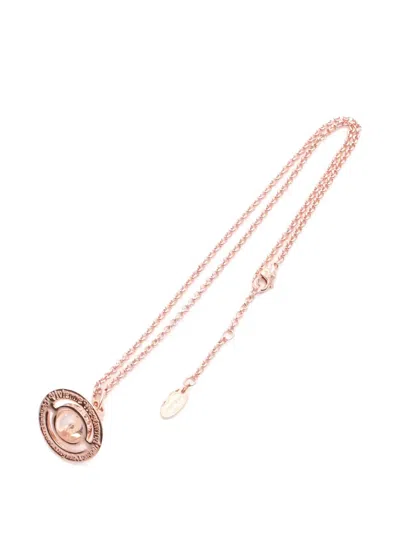 Pre-owned Vivienne Westwood 2020s Tiny Orb-charm Necklace In Pink