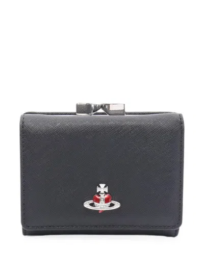 Pre-owned Vivienne Westwood 2020s Trifold Frame Wallet In Black