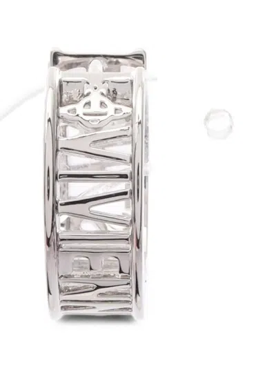 Pre-owned Vivienne Westwood 2020s Westminster Orb Earring In Silver