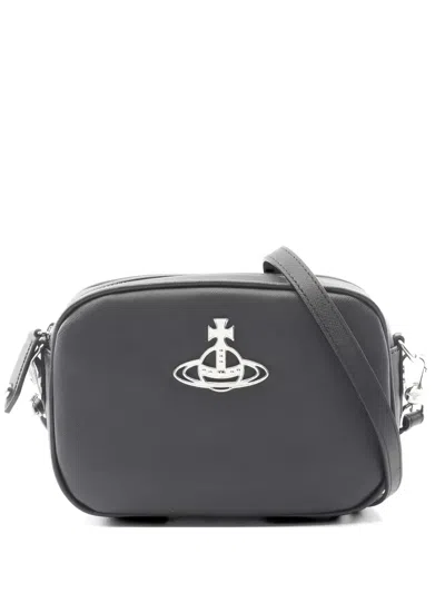 Pre-owned Vivienne Westwood 20s Anna Camera Orb Camera Bag In Black