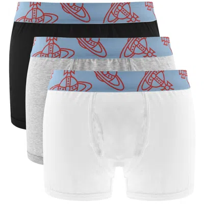 Vivienne Westwood 3 Pack Boxer Trunks In Multi