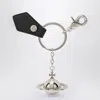 Vivienne Westwood 3d Orb Black Metal Key Ring Women
