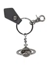 Vivienne Westwood 3d Orb Gunmetal Keyring