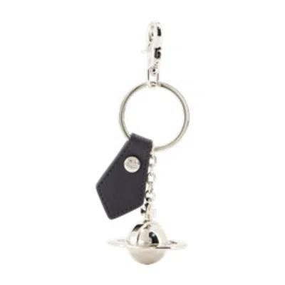 Vivienne Westwood 3d Orb Key Case In Black