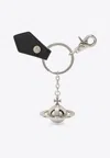 Vivienne Westwood 3d Orb Key Ring In Black