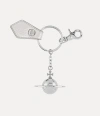 Vivienne Westwood 3d Orb Keyring Metal Silver-pu-grain One Size Unisex