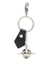 Vivienne Westwood 3d Orb Keyring In White