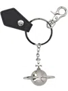 Vivienne Westwood 3d Orb Keyring Charm In Silver