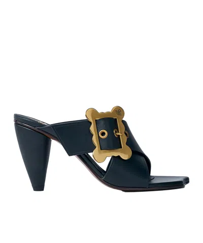Vivienne Westwood 80mm Belt Mules In Black