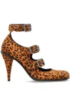 Vivienne Westwood Savage Heel Printed Suede Leopard 5-38 Women In Animal Print