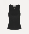 Vivienne Westwood 90s Vest Ribbed Organic Jrsy Black Xl Women In Black
