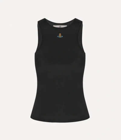 Vivienne Westwood 90s Vest Ribbed Organic Jrsy Black Xl Women