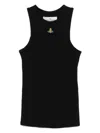 Vivienne Westwood 90s Orb-embellished Ribbed Tank Top Clothing In Black