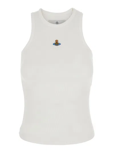 Vivienne Westwood 90s-inspired Viscose-blend Vest For Women In White