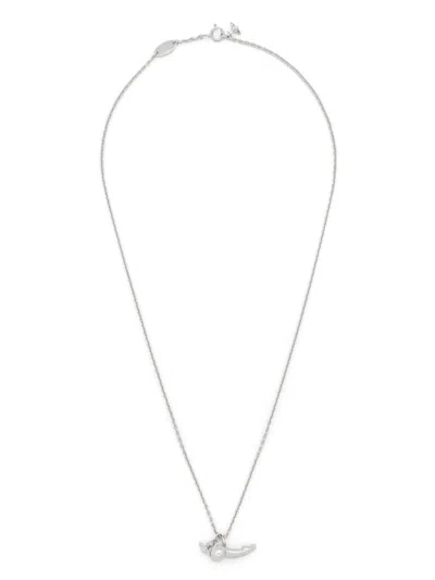 Vivienne Westwood Statement-pendant Necklace In Burgundy