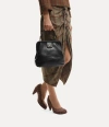 Vivienne Westwood Frame Handbag Leather Black In Black