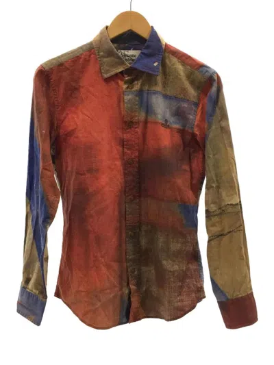 Pre-owned Vivienne Westwood Abstract Art Print Orb Button Shirt In Multicolor