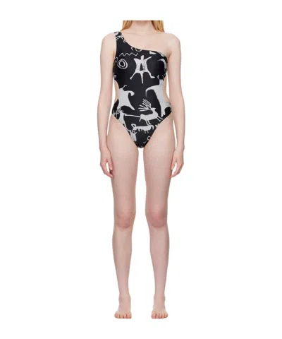 Vivienne Westwood Abstract-print Cut-out Swimsuit