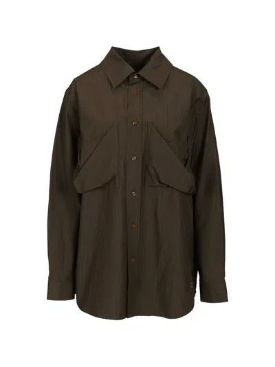Vivienne Westwood Achilles Oversized Utility Shirt In Brown
