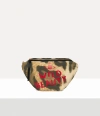 Vivienne Westwood Ada Body Bag Printed Padded Nylon Leopard In Brown