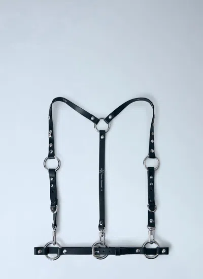 Vivienne Westwood Adjustable Leather Harness In Black