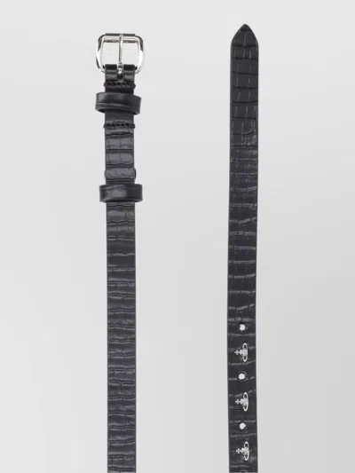 Vivienne Westwood Adjustable Length Silver-tone Hardware Textured Design
