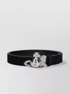 Vivienne Westwood Reversible Crocodile Print And Black Leather Belt In Black