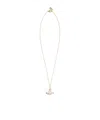 Vivienne Westwood Agnatha Bas Relief Pendant Necklace In Brown