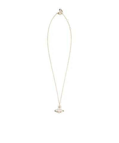 Vivienne Westwood Agnatha Bas Relief Pendant Necklace In Brown
