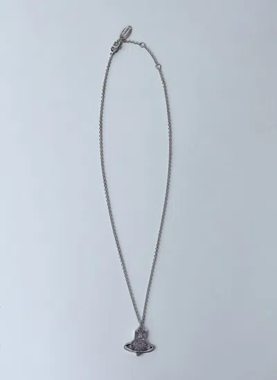 Vivienne Westwood Agnatha Bas Relief Pendant Necklace In Brown