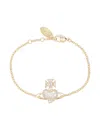Vivienne Westwood Elegant Brass Bracelet In Gold