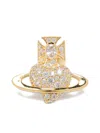 Vivienne Westwood Agnatha Crystal-embellished Earrings In Brown