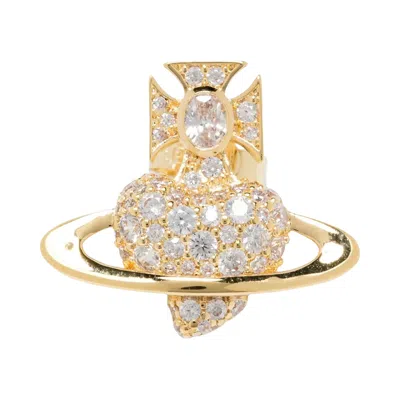 Pre-owned Vivienne Westwood Agnatha Earrings 'gold/white' | Women's Size Onesize