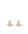 Vivienne Westwood Agnatha Heart Earrings In Gold