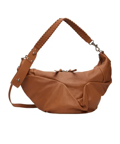 Vivienne Westwood Agnes Medium Shoulder Bag In White