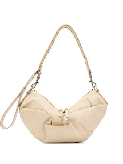 Vivienne Westwood Agnes Orb Braided Shoulder Bag In Neutral