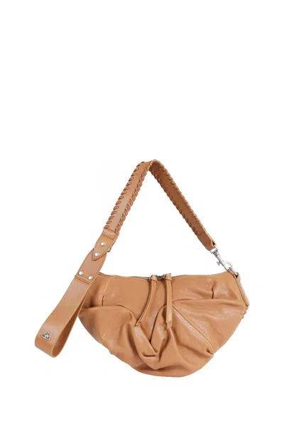 Vivienne Westwood Agnes Small Shoulder Bag In Sand