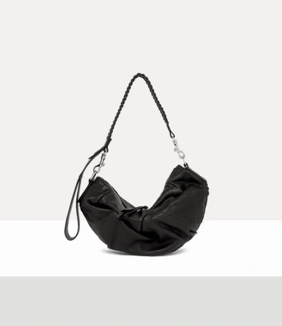Vivienne Westwood Agnes Small Shoulder Bag Supple Leather Black