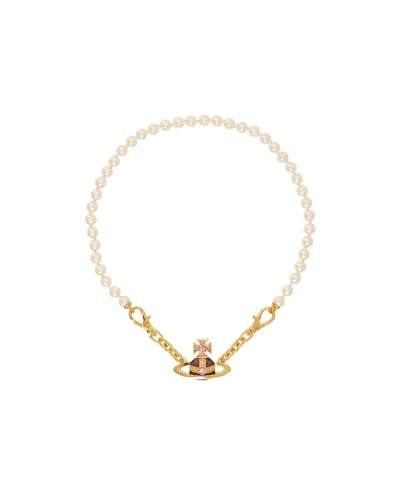 Vivienne Westwood Aida Bas Relief Necklace In Multi