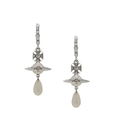 Vivienne Westwood Aida Earrings In Silver