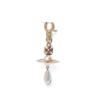 Vivienne Westwood Aïda Orb Crystal-embellished Drop Earrings In Gold/neutrals