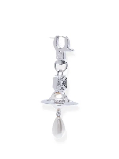 Vivienne Westwood Aïda Orb Drop Earrings In Silver
