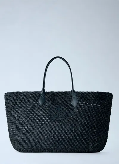 Vivienne Westwood Alana Small Tote Bag In Black